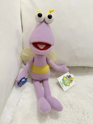 Rare Sesame Street Twiddlebug Purple Bug Plush w/ Tags,  1994 W/Tag - Image 1 of 4