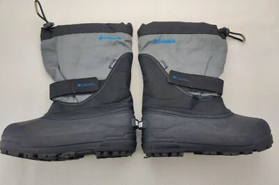 Botas de nieve Columbia Big Kids impermeables forradas BY1326-010 juveniles talla 1 negras/grises Foto 1 de 4