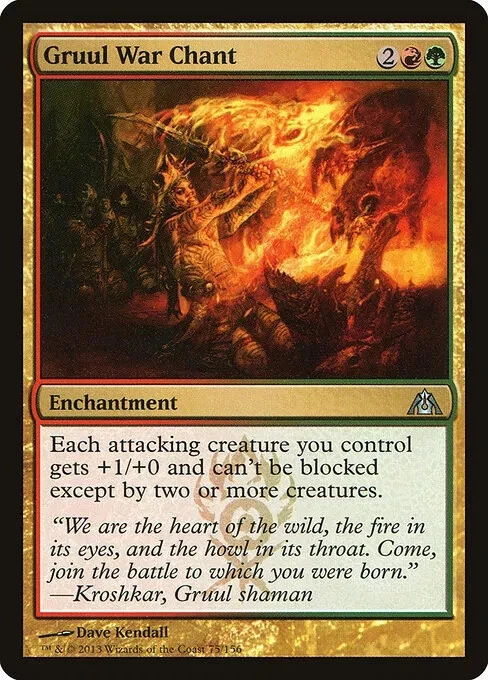 GRUUL WAR CHANT X 4 N/M- DRAGON'S MAZE MAGIC THE GATHERING - Image 1 of 1