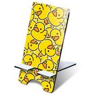 1x 3mm MDF Phone Stand Yellow Rubber Ducks Duckling #2078