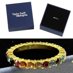TAYLOR SWIFT COLLECTIBLE Bejeweled NEW! perfect gift for swifties Midnights Ring - Picture 1 of 8