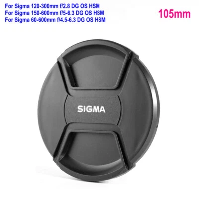 Cubierta de tapa de lente frontal 105 mm para Sigma 120-300 mm F2,8 150-600 mm F5-6,3 60-600 mm Foto 1 de 4