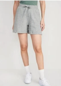 2 Pack- High-Waisted Lounge Sweat Shorts for Women -- 5-inch inseam - Picture 1 of 5