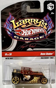 BONE SHAKER Hot Wheels Larry's Garage Copper with Flame Skull CHASE Initials - Picture 1 of 4