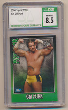 2006 Topps WWE #75 Payback CM Punk RC Rookie CSG 8.5 AEW