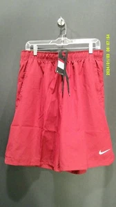 Nike Men's Lg Dri Fit Training Shorts Drawstring w/ Pockets AQ3495 613 Gym Red - Picture 1 of 5