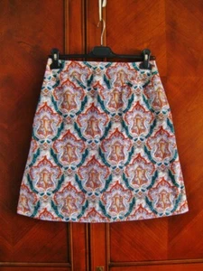 CARVEN PARIS mini a-line skirt baroque marble print EU36 UK8 S haute couture - Picture 1 of 7