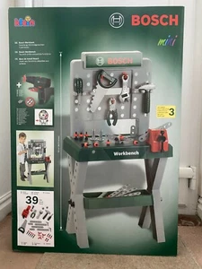 Mini juguete de banco de trabajo Klein Bosch, 39 piezas, pierna X (KL8722) - Imagen 1 de 3