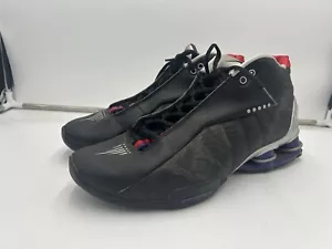 NIKE SHOX BB4 QS VINCE CARTER RAPTORS BLACK RED COURT PURPLE CD9335 002 sz 11.5 - Picture 1 of 9