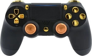 Controlador Negro/Dorado Aluminio Ps4 Personalizado SIN MODED Diseño Exclusivo Único - Imagen 1 de 5