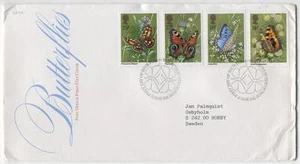 FDC AC29 Great Britain 1981 Fauna Insect Butterflies 4v - Picture 1 of 1