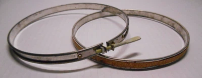 Vintage Round Metal Screw Tension Cork Lined Embroidery Hoop 6" - Image 1 of 4