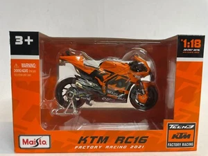 Maisto KTM RC16 Factory Racing #27 Lecuona MotoGP 2021 1/18 36376#27 - Bild 1 von 3
