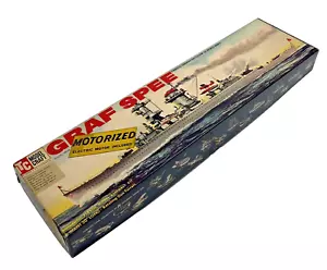 ITC Motorized Battleship Graf Spee Model Kit 3681 - Complete In Box -USA w/Motor - Picture 1 of 7