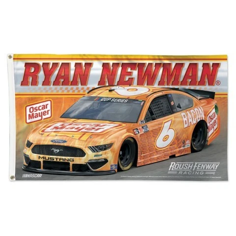 Ryan Newman 2020 Wincraft #6 Oscar Mayer MUSTANG 3x5 Deluxe Flag FREE SHIP Cover