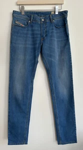 Pantalones de mezclilla Diesel Sleenker ajustados elásticos ajustados w32 L32 azul claro lavado a piedras - Imagen 1 de 11