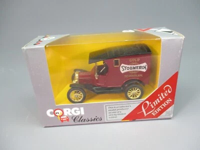 ZA244 CORGI CLASSICS 875 1/43 Camion Ford Model T Van Stollwerck Gold Schokolade - Photo 1/4