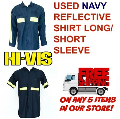 Used Hi-Visibility Reflective Hi-Vis Work Shirts Cintas, Redkap, Unifirst, G&K - Image 1 of 3