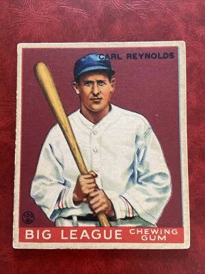 CARL REYNOLDS 1933 GOUDEY Big League Chewing Gum #120 ST LOUIS BROWNS GORGEOUS! - Image 1 of 4