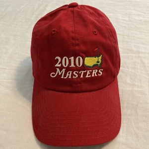 Masters Golf 2010 Hat Cap Adult Red Augusta National Baseball American Needle - Picture 1 of 10