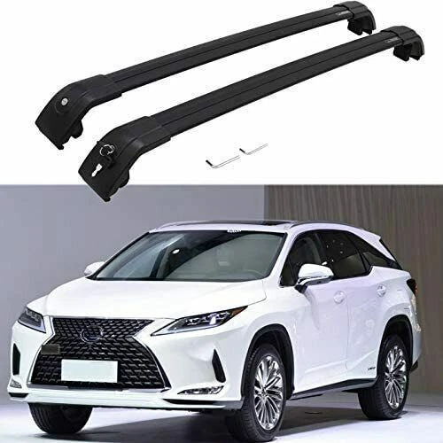2Pcs Roof Rail Rack Cross Bars Crossbar Fit for Lexus RX RX350 RX450h 2016-2021 - Image 1 of 4
