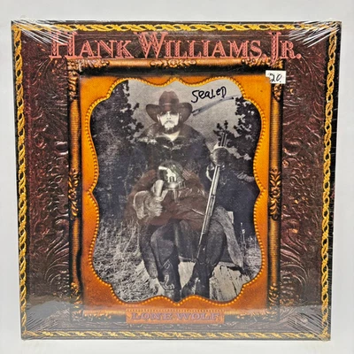 Hank Williams Jr - Lone Wolf - 1990 Vinyl LP - Mint, SEALED - Image 1 of 2