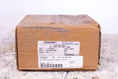 Ashcroft DURAGAUGE 45-1279-SS-04L-300# Pressure Gauge - Image 1 of 3
