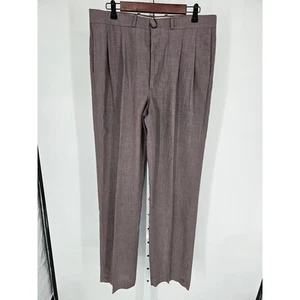 Wolf by Farah Men's Purple Hook Closer Belt Loop Pockets Pant Size 35x34 - Picture 1 of 4