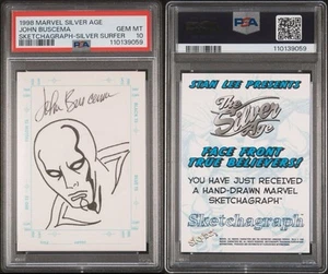 PSA 10 1998 Skybox Marvel SILVER SURFER Sketchagraph Sketch Card by John Buscema - Picture 1 of 4
