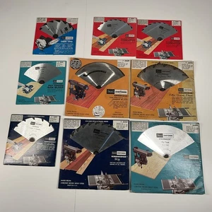 Lot Of 9 Sears Craftsman Kromedge 7" 7.5" 10” Saw Blades NOS Carbide Satin NEW - Picture 1 of 11