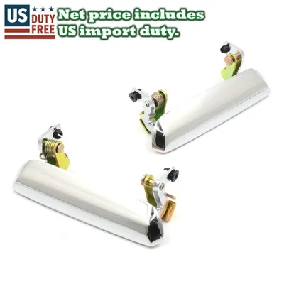 Chrome Door Handles Pair 71-85 Mazda B1600 B1800 B2000 B2200 Pickup Proceed - Image 1 of 4