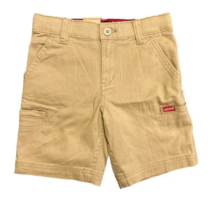 Levi's Boy's Youth Durable Twill Pockets Adjustable Waist Cargo Short (Tan, 10) - Picture 1 of 2