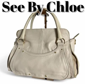 See by Chloé tote bag miya leather Beige - Picture 1 of 24