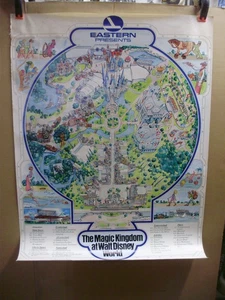 Eastern Airlines "The Magic Kingdom at Walt Disney World" Poster, 30 x 40" - Picture 1 of 14