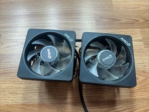 2 X AMD AM4 Wraith Prism LED RGB Cooler Fan - Picture 1 of 4