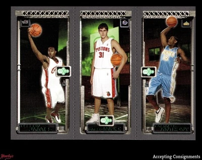 2003-04 Topps дебютант матрица #JMA Леброн Джеймс, Кармело Энтони, Дарко Миличик RC - Изображение 1 из 2