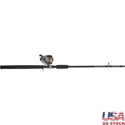 Combo de carrete de caña de pescar de 6'6" Spincast medio pesado duradero agua dulce agua salada Foto 1 de 4