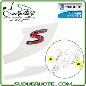 TARGHETTA S STEMMA CARENA POSTERIORE SCUDO ANTERIORE PER LIBERTY IGET 50 125 150 - Foto 1 di 1