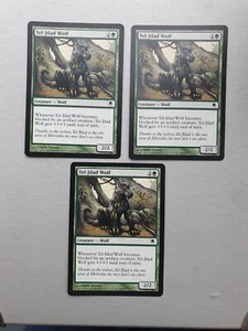 Tel-Jilad Wolf x3 , MTG Darksteel (2004) Common Green Creature NM - Picture 1 of 2