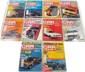 1973 Car Craft Magazine Lot of 10 Hot Rods Very Good Condition Vibrant Graphics - Picture 1 of 11