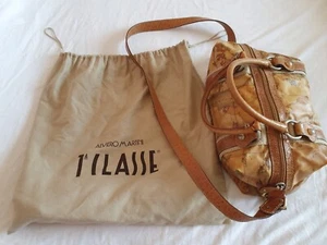 Borsa Alviero Martini 1 Classe prima 1° pelle struzzo manici tracolla originale - Foto 1 di 16