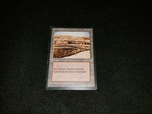 MTG 1x 4th Edition uncommon MP Spanish FBB Misprint Burrowing / Strip Mine - Picture 1 of 2