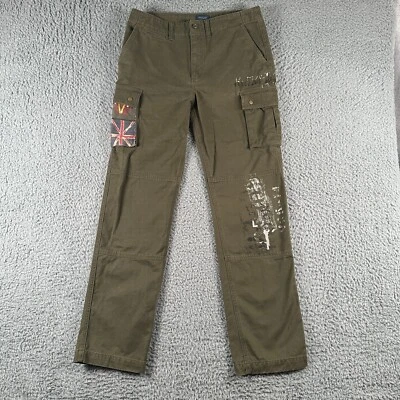 Polo Ralph Lauren грузовой военные брюки женщин размер 18 оливковый прямой ноги редкая - Изображение 1 из 4