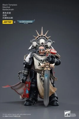 New 1/18 Joytoy Black Templars Marshal Baldeckrath Action Figures In Stock Cool - Image 1 of 4