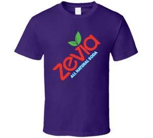 Zevia All Natural Soda Drinking T Shirt - Picture 1 of 2