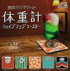 Showa Roman Series Weight Scale Shape Up Coaster All 5 Pcs Set Capsule Toys