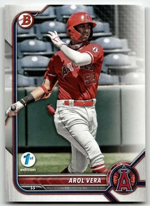 2022 Bowman 1st Edition #BPPF-101 Arol Vera Los Angeles Angels - Picture 1 of 2