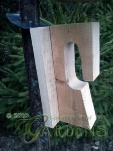 Wooden Flower Pot Hook / Holder, Metal T-Post Bracket Included - Picture 1 of 2