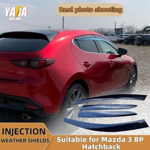 Luxury WeatherShields 4pcs weather shields for Mazda 3 BP Hatch 2019-Onwards - Picture 1 of 11