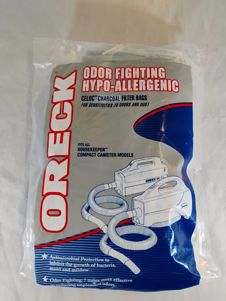 Bolsas de filtro de carbón CELOC hipoalergénicas para combatir olores Oreck PKBB120F de 10 piezas Foto 1 de 1